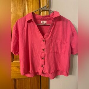 Japna Pink Button Down Shirt